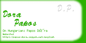 dora papos business card